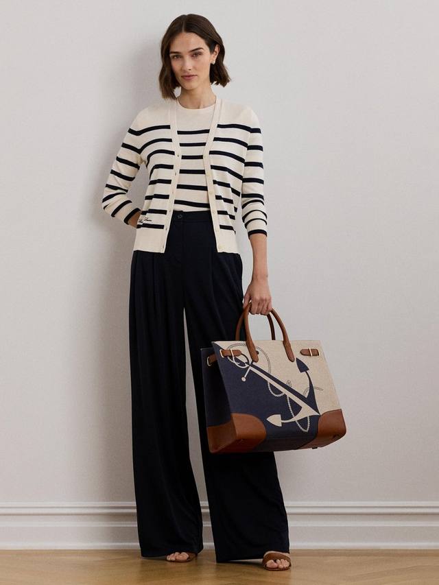 

Дензел полоску хлопок кардиган Ralph Lauren, цвет Cream/Navy