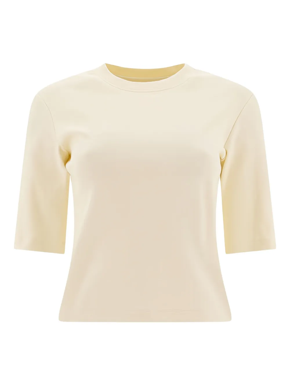 

Ребристый топ с круглым вырезом SANDBEIGE, нейтральный