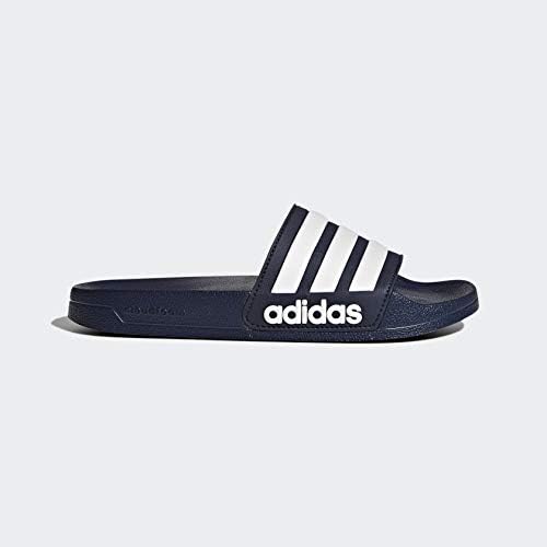 Мужские шлепанцы для душа Adidas Adilette, белый/синий — фото 3