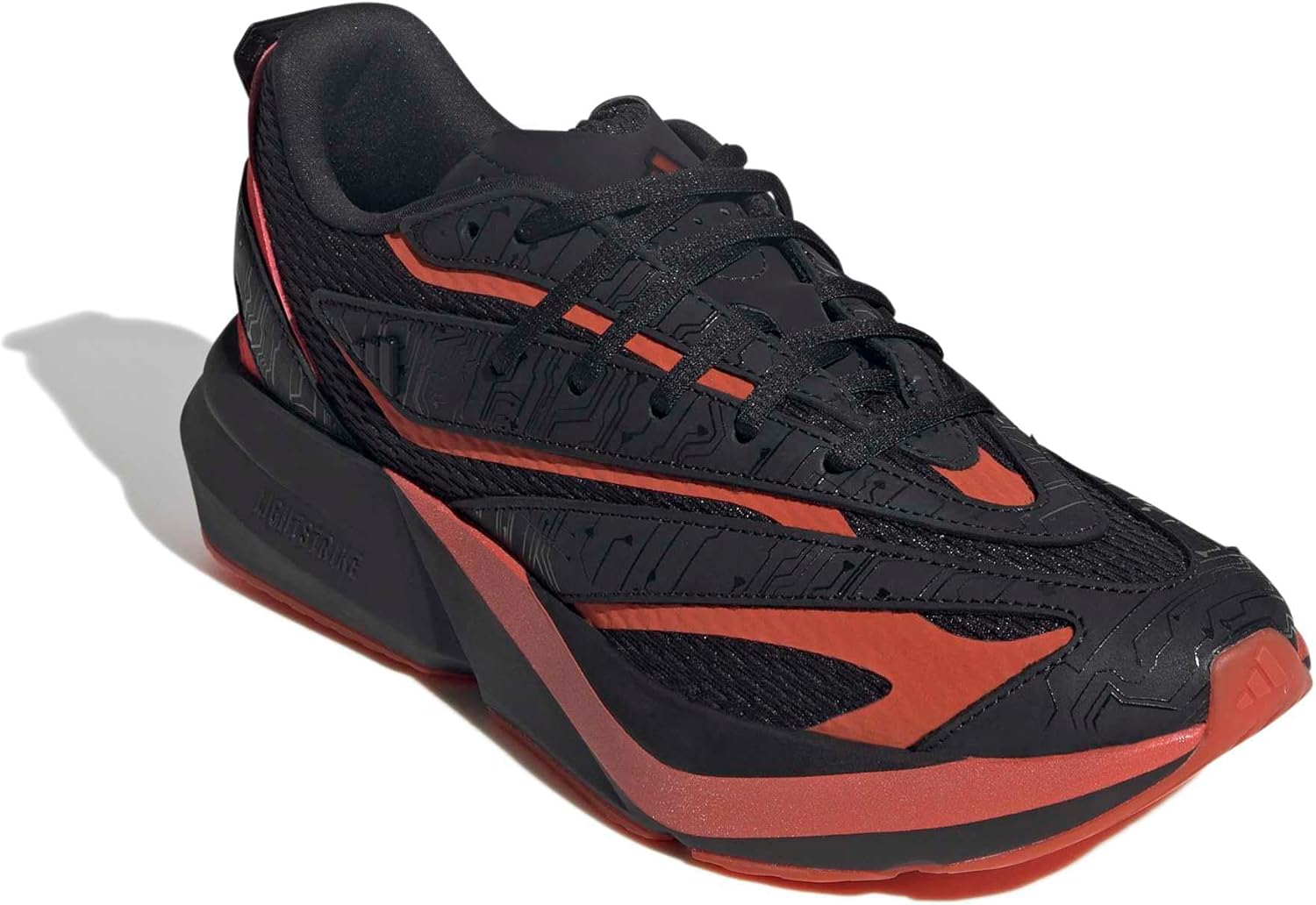 Кроссовки Adidas Унисекс-взрослый Tron Ares Lightblaze, белый/черный/оранжевый — фото 4