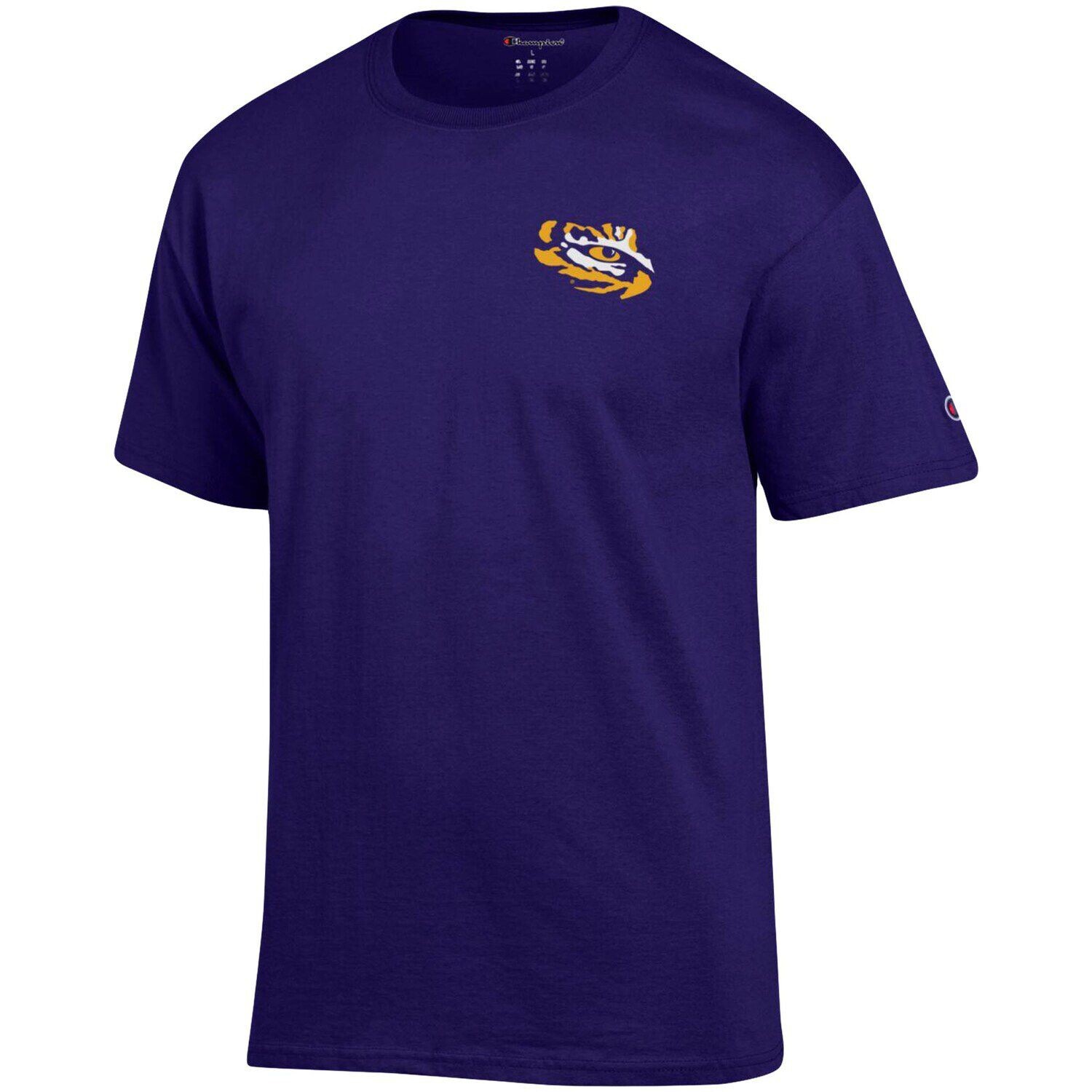

Мужская фиолетовая футболка Champion LSU Tigers Stack 2-Hit