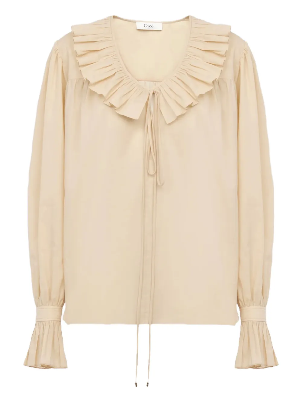 

Блузка с оборками CHLOÉ, нейтральный