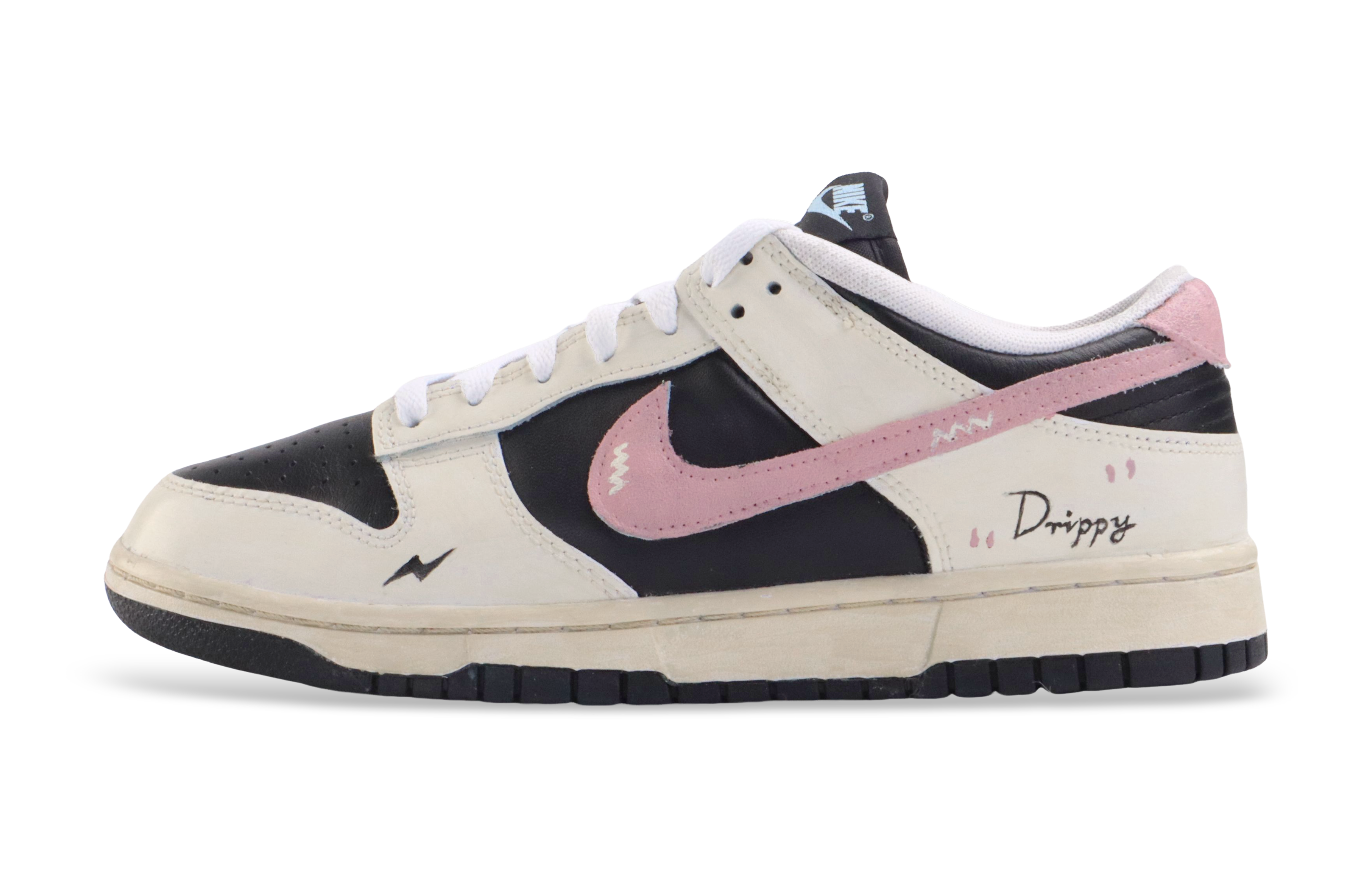 

Nike Кроссовки для скейтбординга Dunk Anti Slip, износостойкие, мужские, черные, розовые