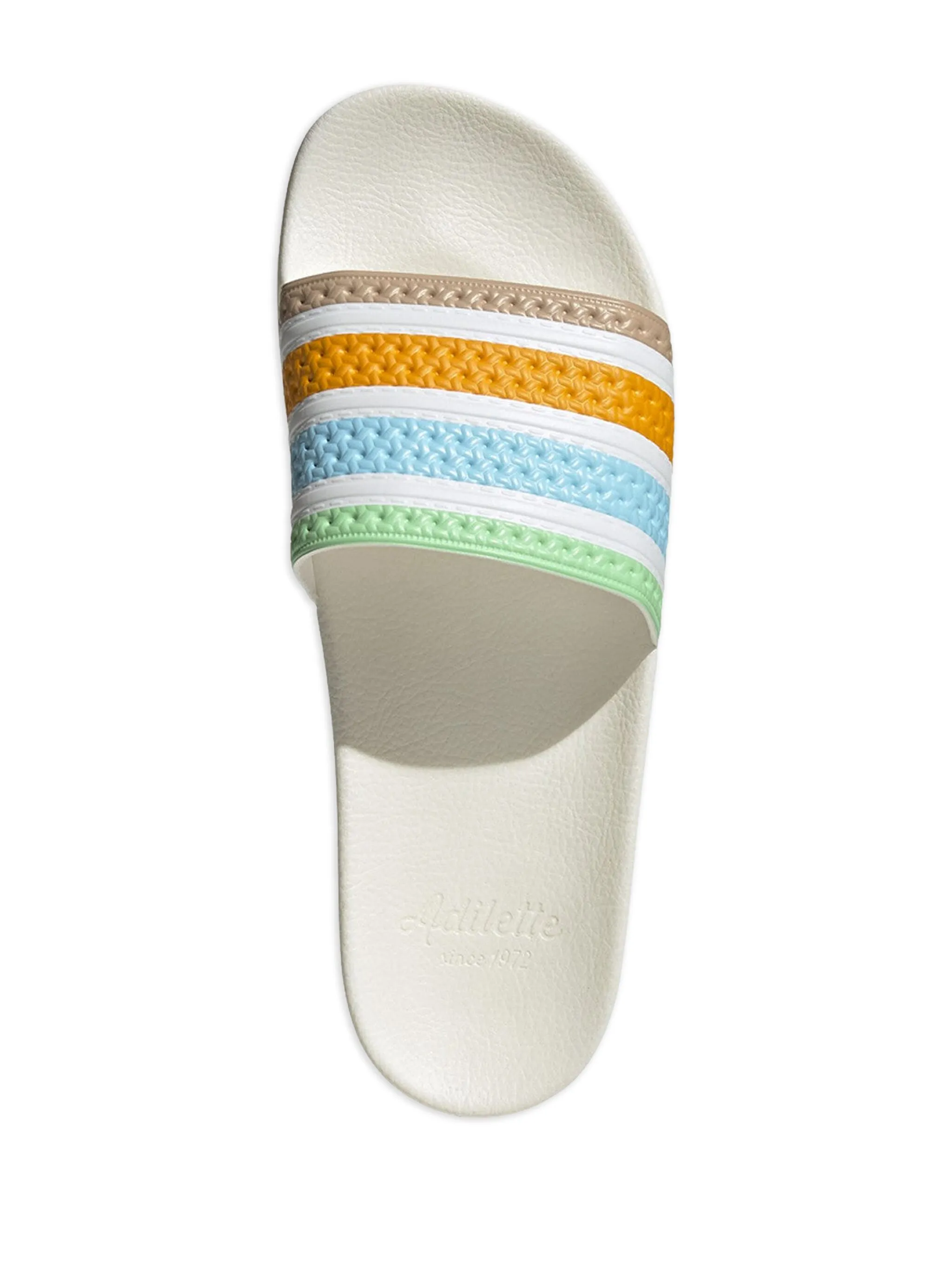 Шлепанцы Adilette Adidas, белый — фото 2
