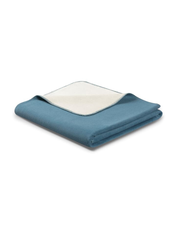 

Одеяло biederlack Wohn Basic, цвет blue heaven-ecru