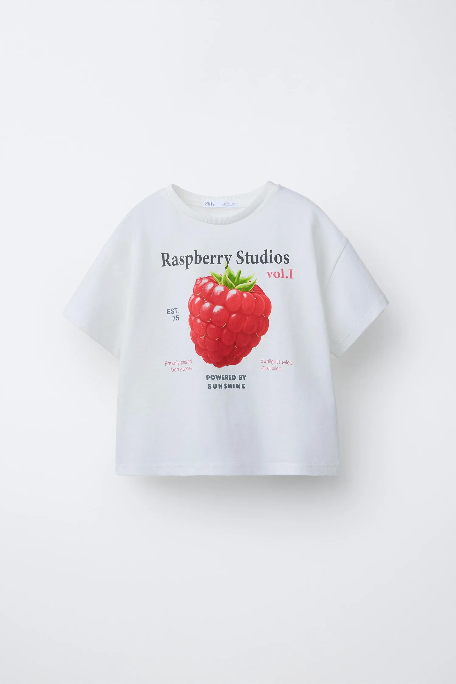 Для детей 6-14 лет / пижама с малиновым принтом Zara, зеленый — фото 2