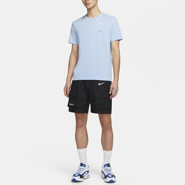 Футболка logo sports short sleeve blue Nike, синий — фото 3