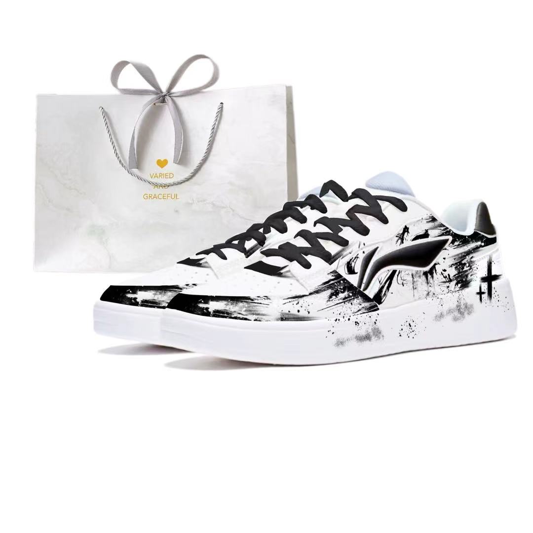 

Li-Ning Sycee Crossroads Ink Journey, Space Of Tranquility кроссовки для скейтбординга с низким верхом, устойчивые к истиранию и скольжению, gothic черный (shopping bag included)