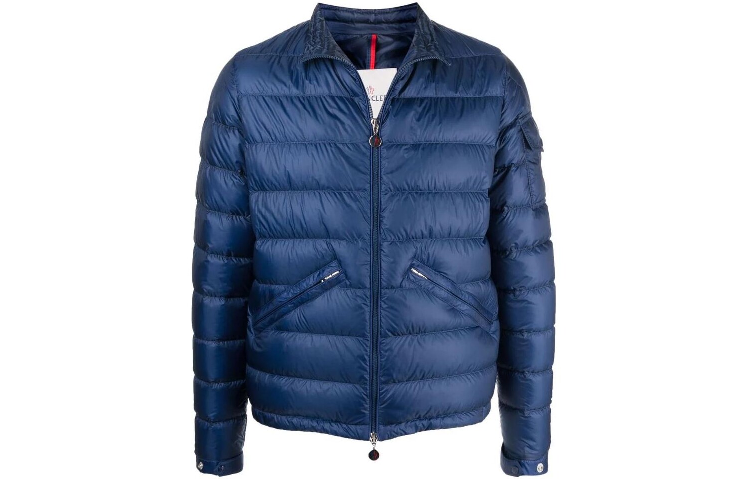 

Пуховик мужской синий Moncler