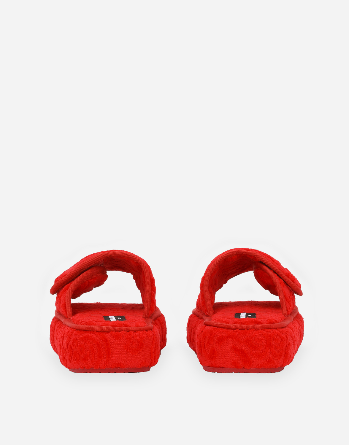 Тапочки из махрового хлопка на платформе Dolce & Gabbana, мультиколор — фото 3