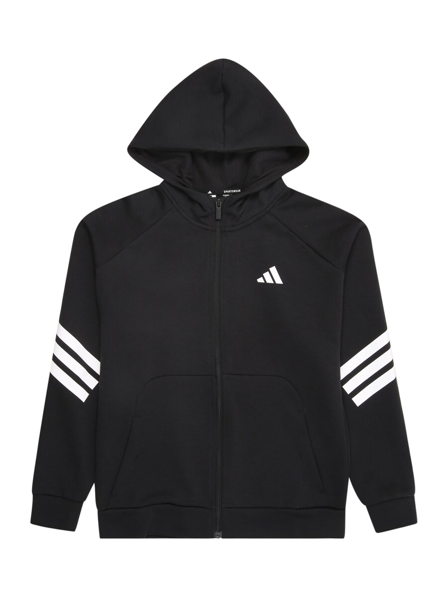 

Спортивная толстовка с капюшоном на молнии ADIDAS SPORTSWEAR, черный