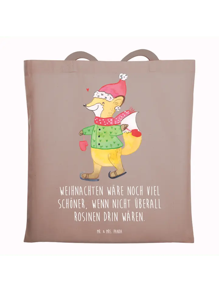 

Сумка для переноски Mr & Mrs Panda Fuchs Schlittschuhe, пастельно-коричневый