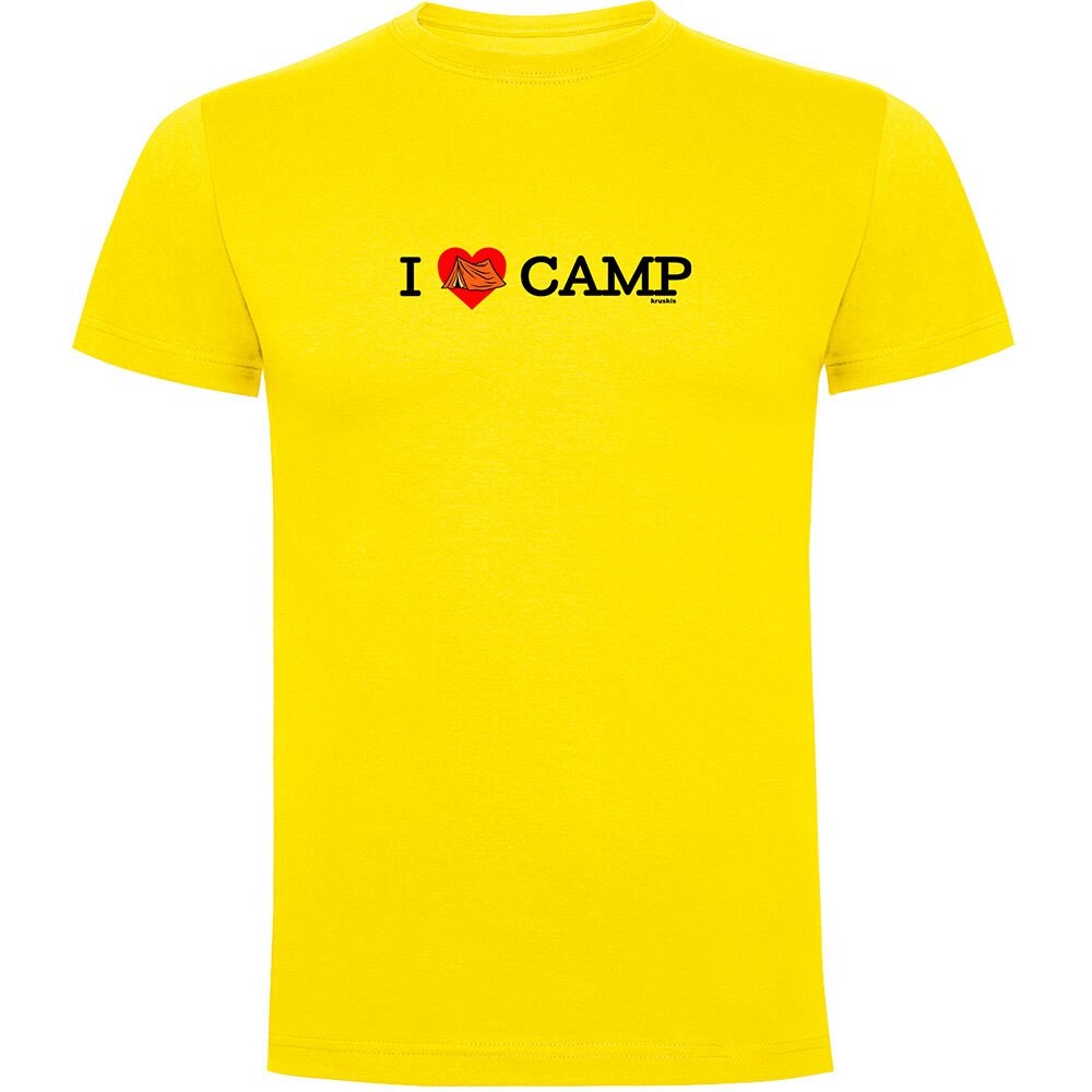 

Футболка с коротким рукавом Kruskis I Love Camp, желтый