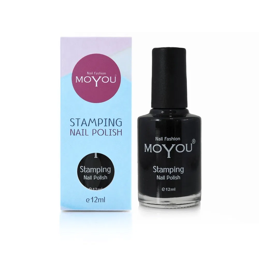 Черный лак для стемпинга MoYou Nails Original Moyou London