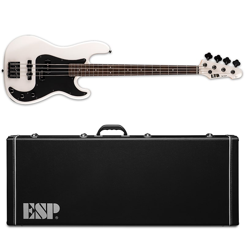 

Басс гитара ESP LTD Surveyor '87 Pearl White Electric Bass Guitar + Hard Case 1987 87