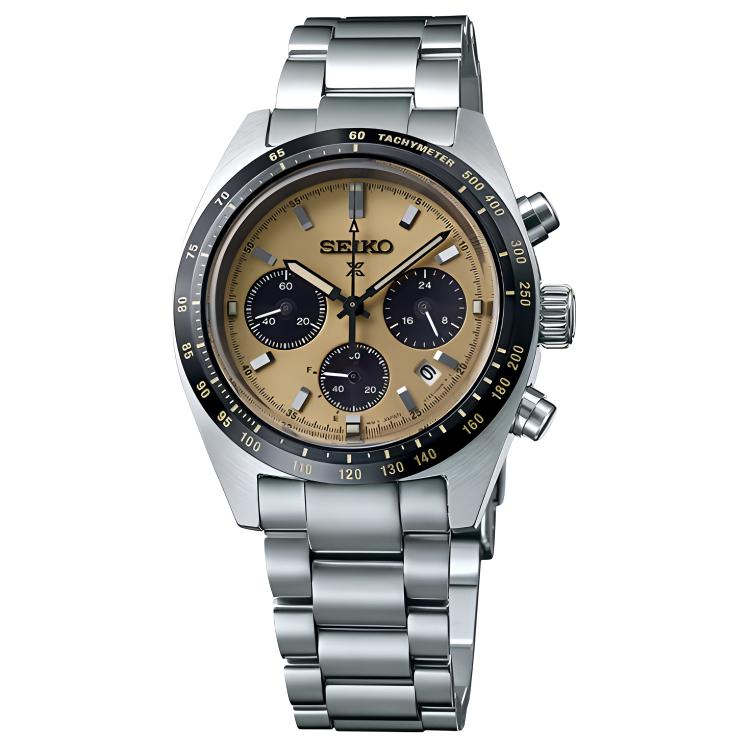 

SEIKO Часы Solar Movement Stainless Steel Strap Watch 39mm Men's Watch Gold Dial, Gold Dial
