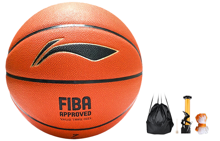 

LINING Баскетбольный мяч PU Red Brown размер 7 соревновательный унисекс China