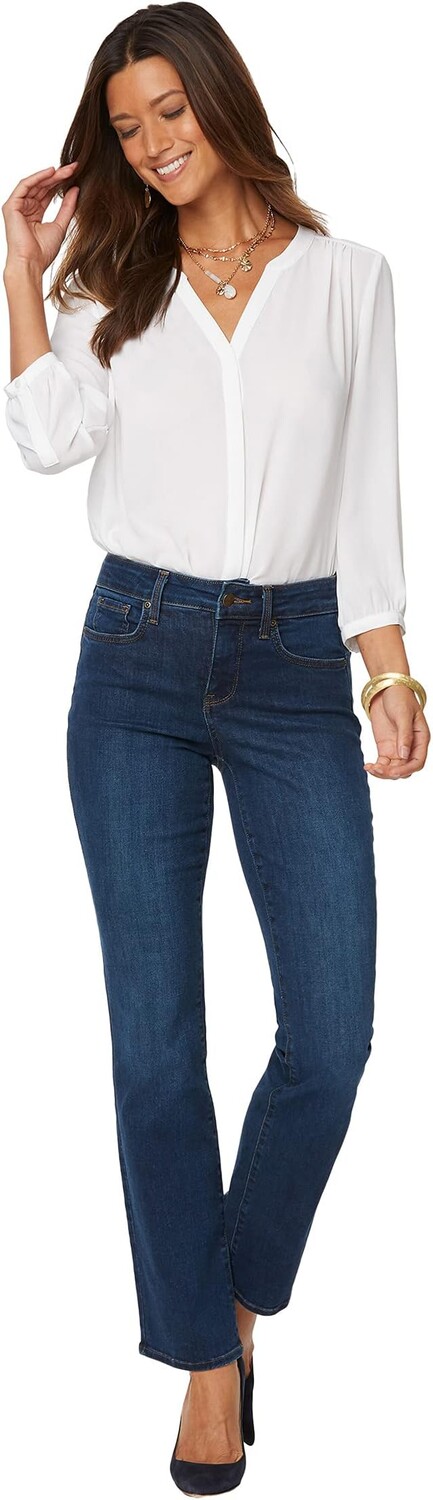 

Джинсы Petite Marilyn Straight in Quinn NYDJ, цвет Quinn