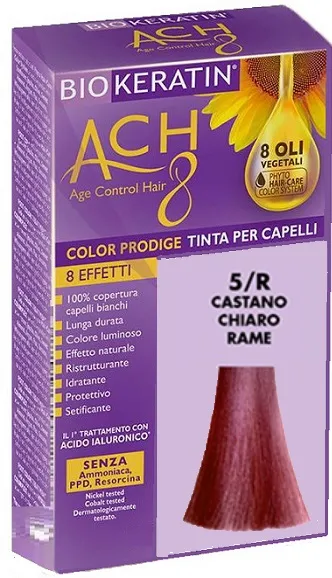 

Краска для волос Biokeratin Ach8 5/R Светло-каштановый