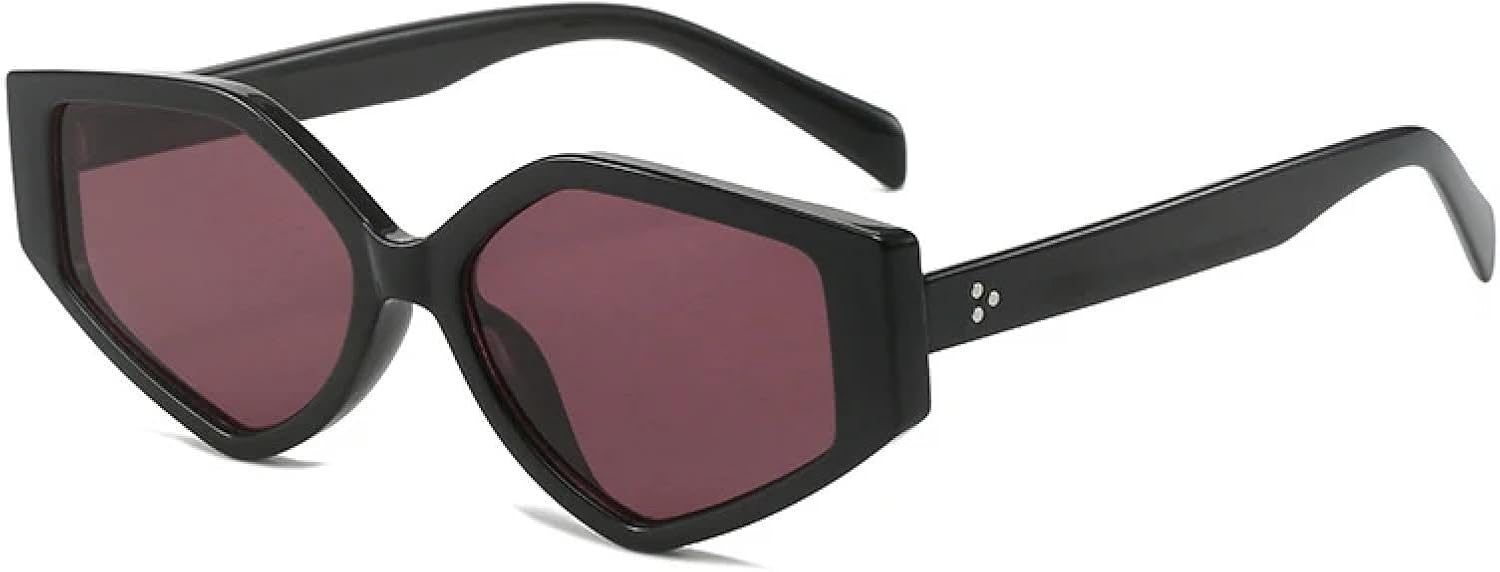 

Солнцезащитные очки с защитой от УФ-излучения UV400 | Женские очки «кошачий глаз» с градиентными линзами для занятий спортом на открытом воздухе и вождения DSVIGF, Black Red Purple