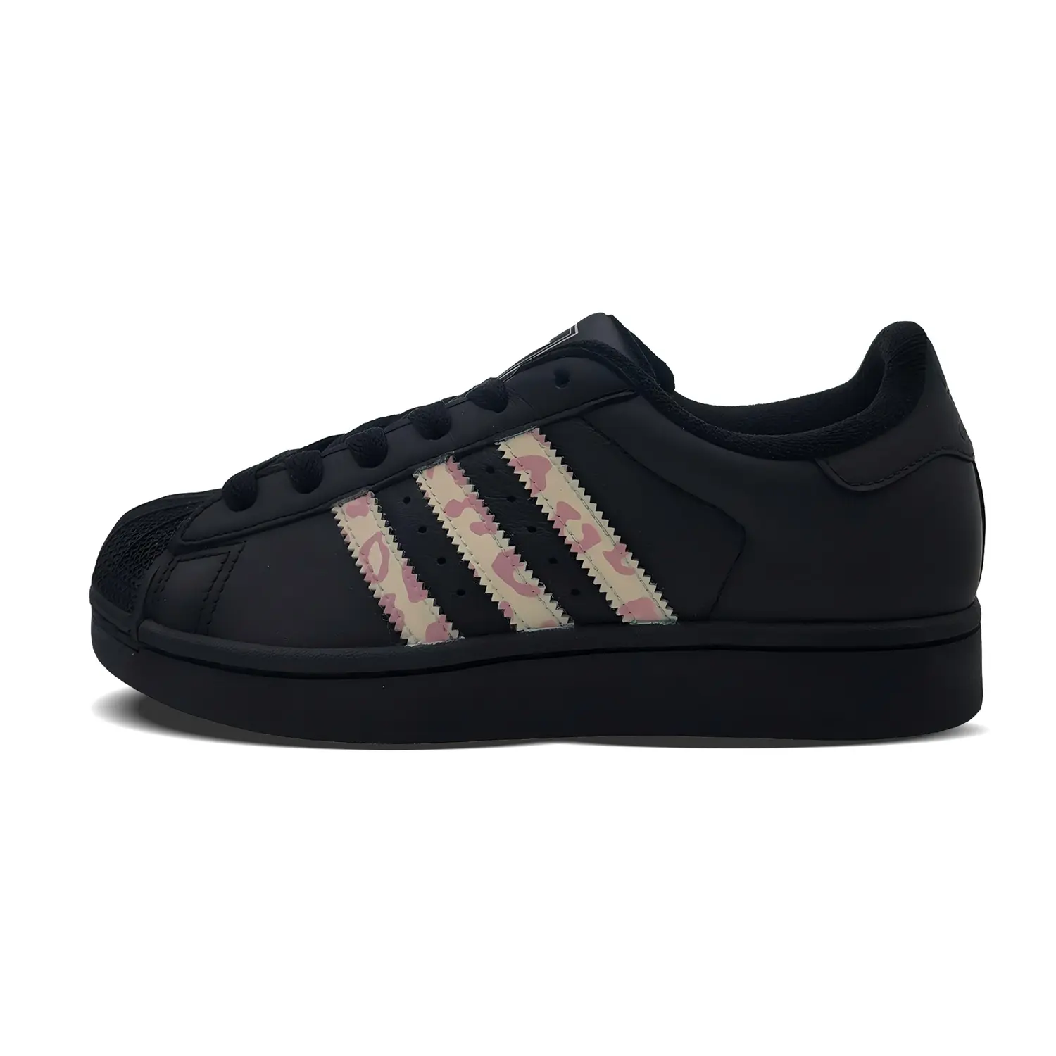 

Adidas Originals Суперстар 2 Лоу топ скейтборд обувь унисекс черный розовый, цвет Black Pink