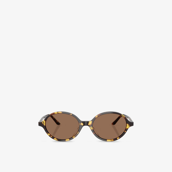 

Oliver Peoples x Khaite OV5574SU 2000C овальные ацетатные солнцезащитные очки Oliver Peoples, коричневый