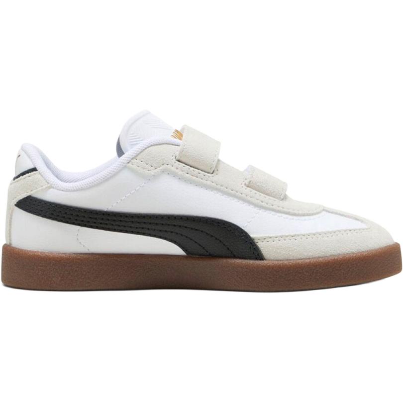 PUMA Club II Era Low top Детские скейтборд кроссовки White Black Gold Kids' — фото 3