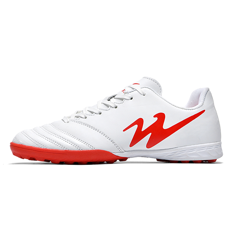 Binary Футбольные бутсы TF Turf Cushioning, износостойкие, легкие, унисекс, белые, красные