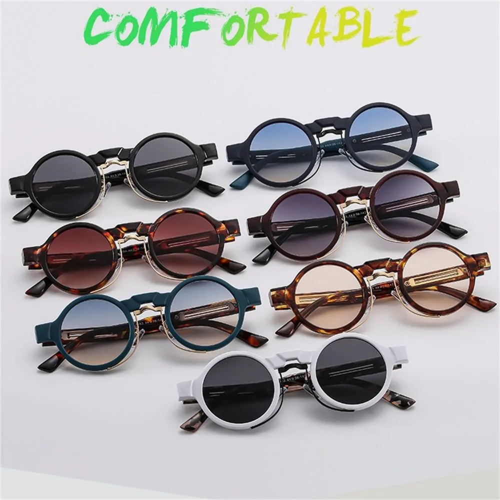 

Круглые солнцезащитные очки для женщин и мужчин, градиентные линзы, полимерная оправа, винтажные солнцезащитные очки с защитой от УФ-излучения UV400 LANGSER, C3