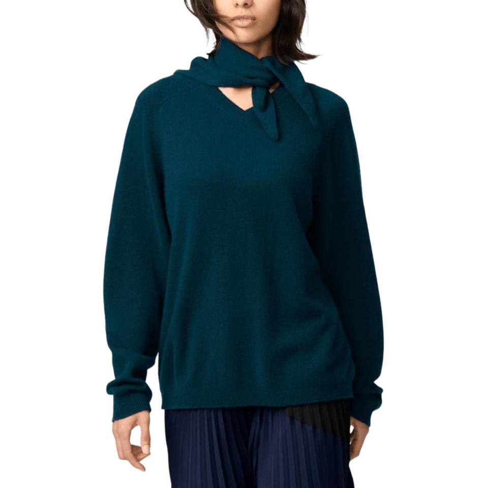 

Толстовка Clare Waight Keller C Collection FW25 Cashmere женская UNIQLO, Turquoise