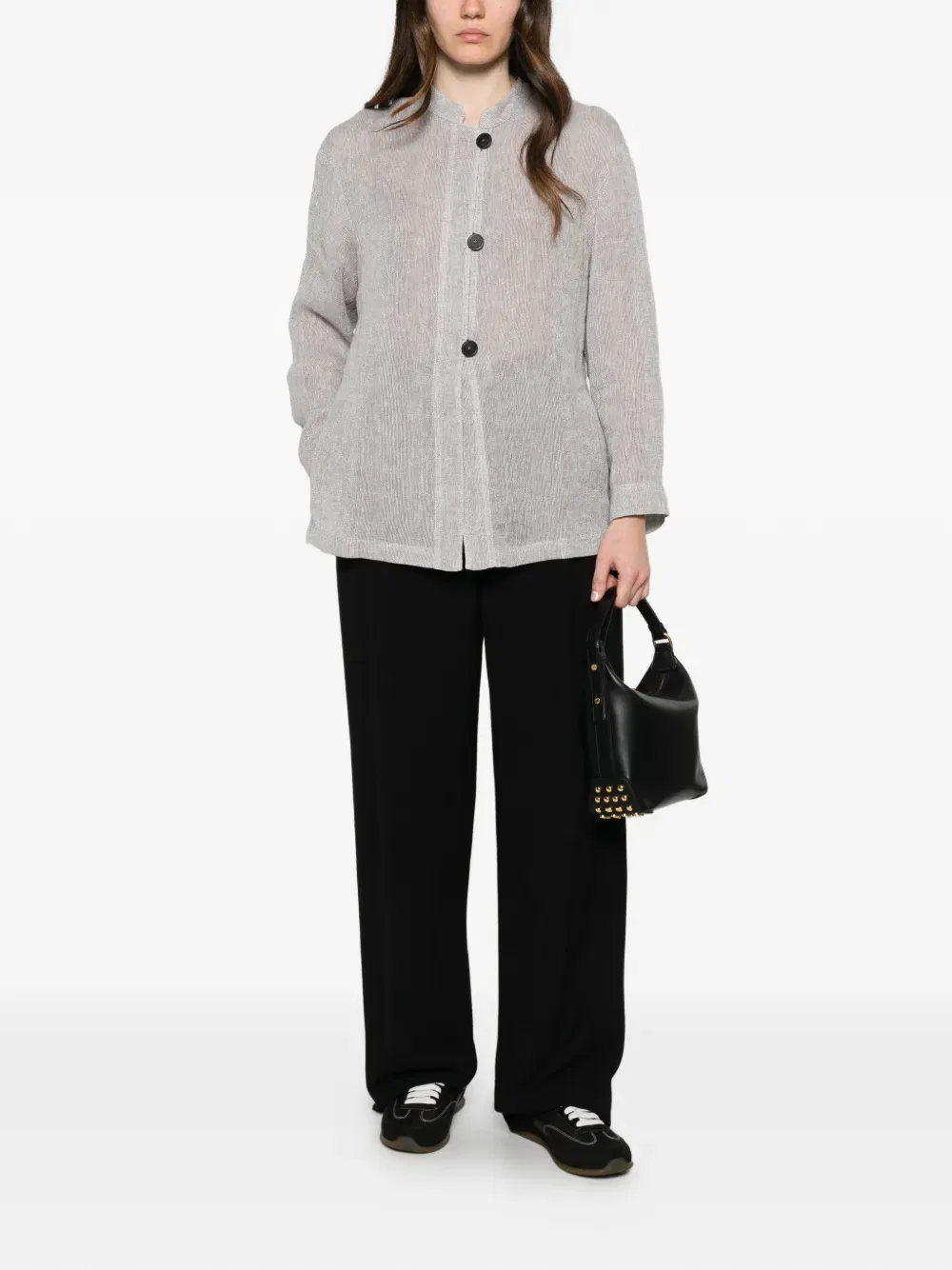 Куртка на пуговицах Emporio Armani, серый