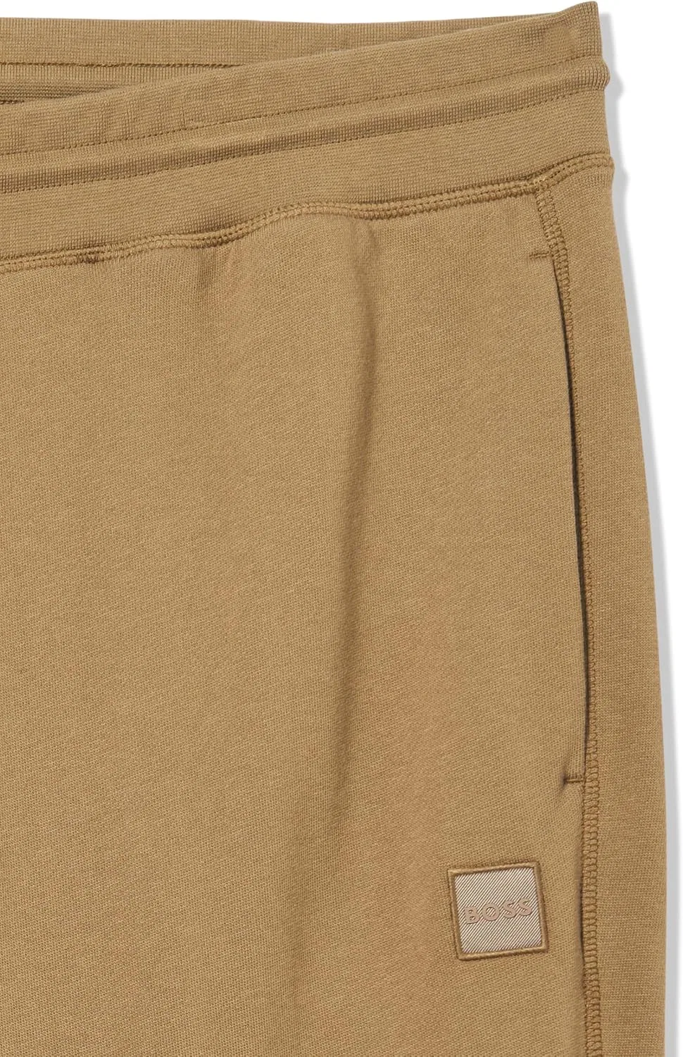 Мужские спортивные брюки BOSS Sestart из французского махрового хлопка, Teak Beige — фото 2