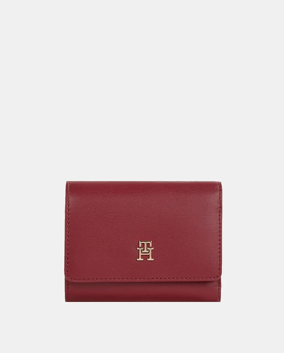 

Средний кошелек бордового цвета с логотипом Tommy Hilfiger