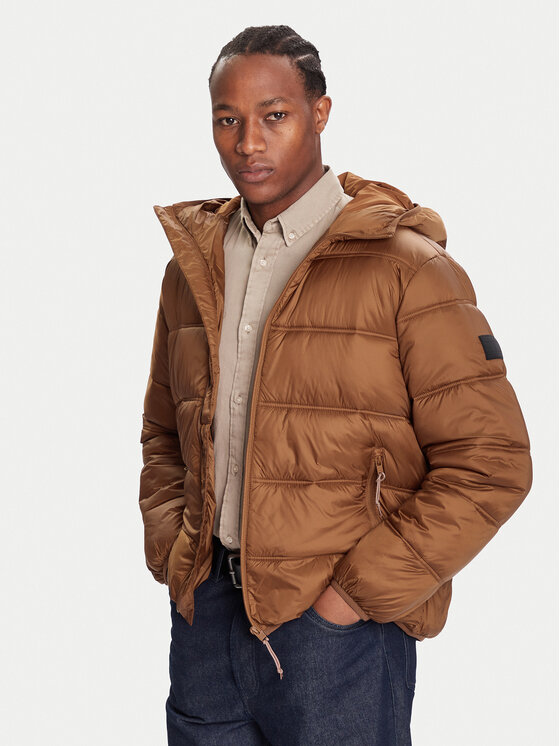 

Зимняя куртка regular fit DM0DM22044 Tommy Jeans, коричневый