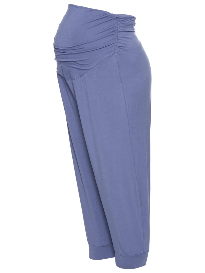 

брюки-шаровары для беременных синего цвета neun 9 monate