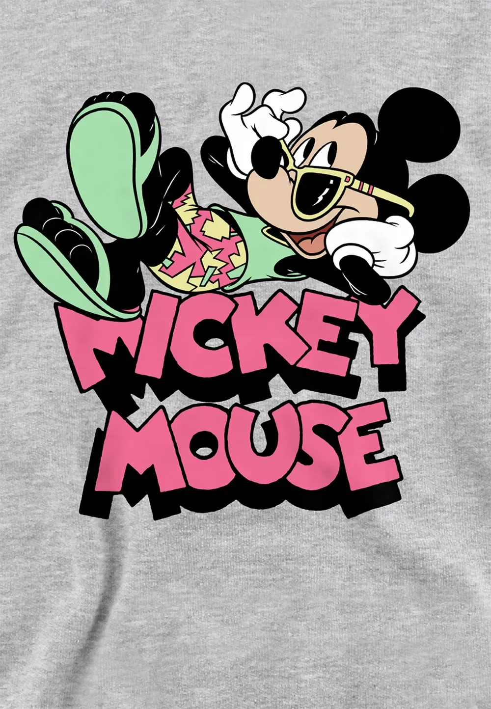 Детский худи Mickey Mouse Holiday, Athletic Heather, Disney, серый — фото 2
