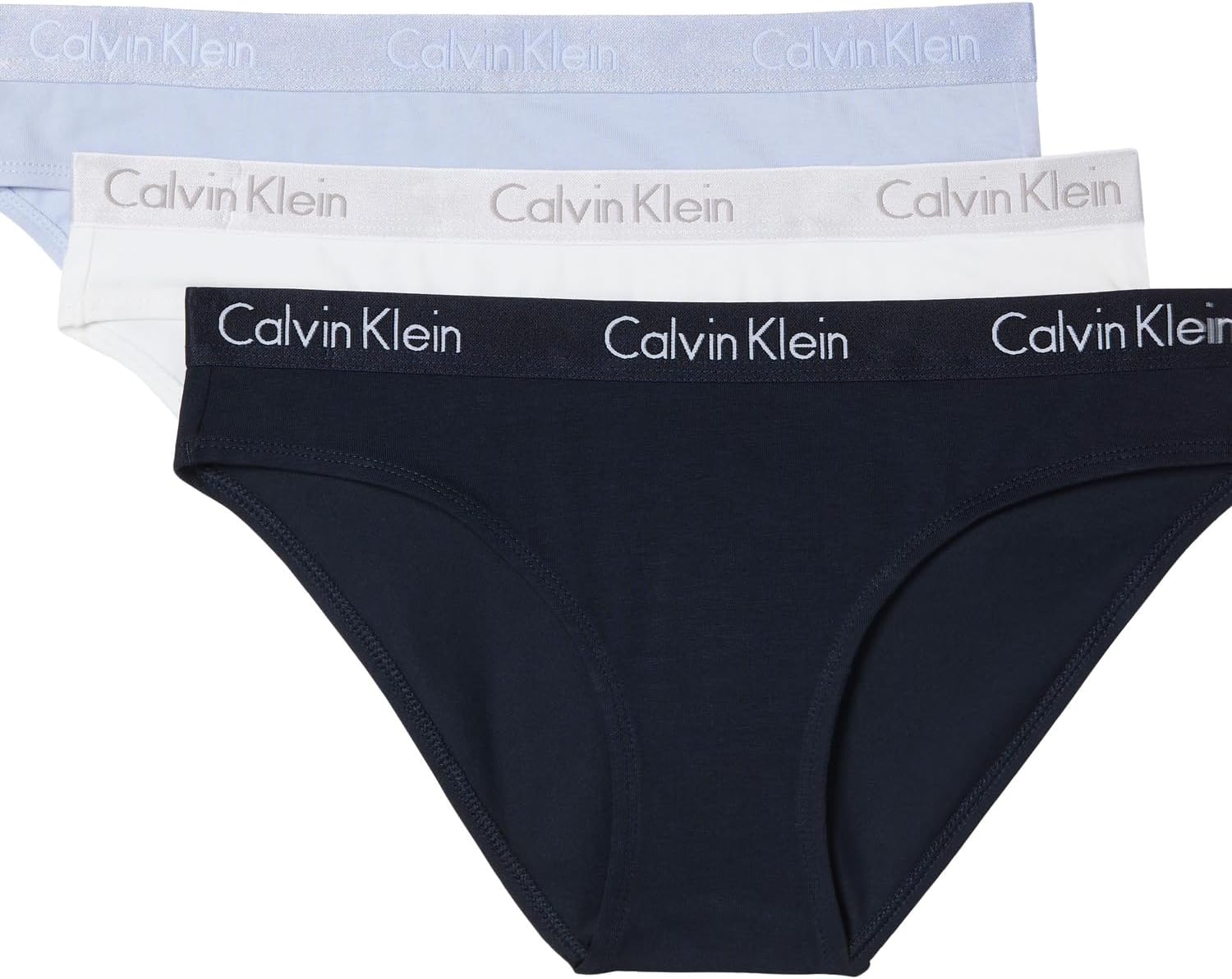 

Женские трусики-бикини Calvin Klein Motive Cotton Multipack, 2 шт., Shoreline/Casual Blue/White