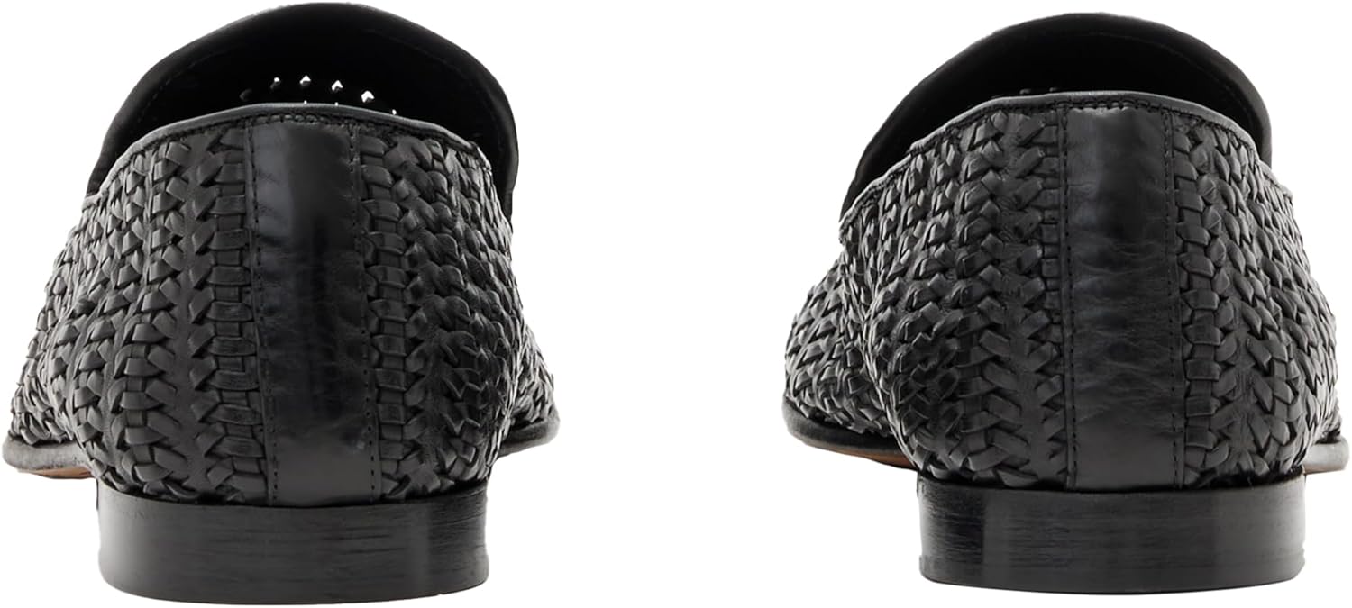 Мужские лоферы John Varvatos Venice Woven Slip-On, черный — фото 3