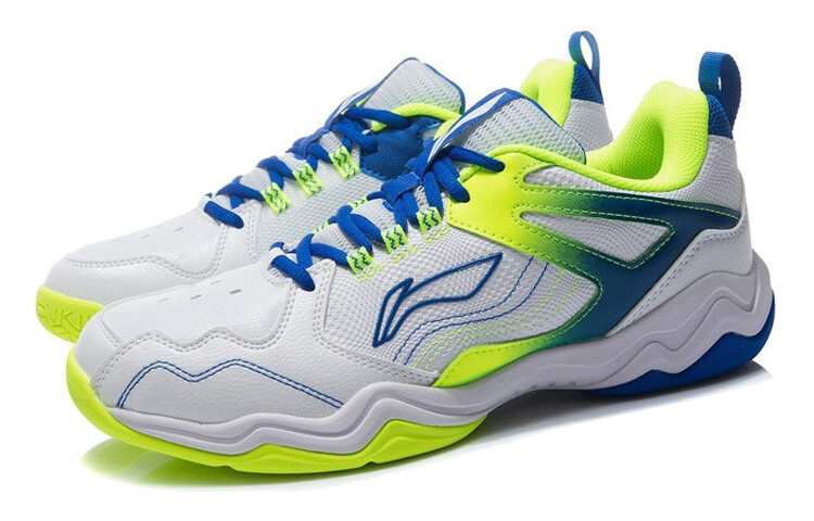 Кроссовки LINING Sound Waves Badminton Shoes Men Low-top Standard White/pale Blue — фото 2