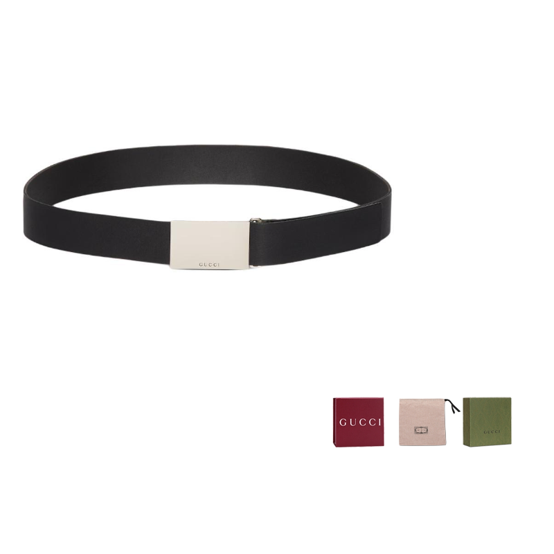 

GUCCI Кожаный ремень мужской черный ширина 35 см