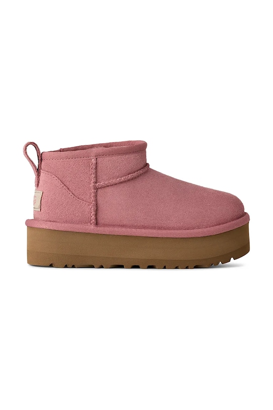 

Детские замшевые зимние сапоги CLASSIC ULTRA MINI PLATFORM Ugg, розовый