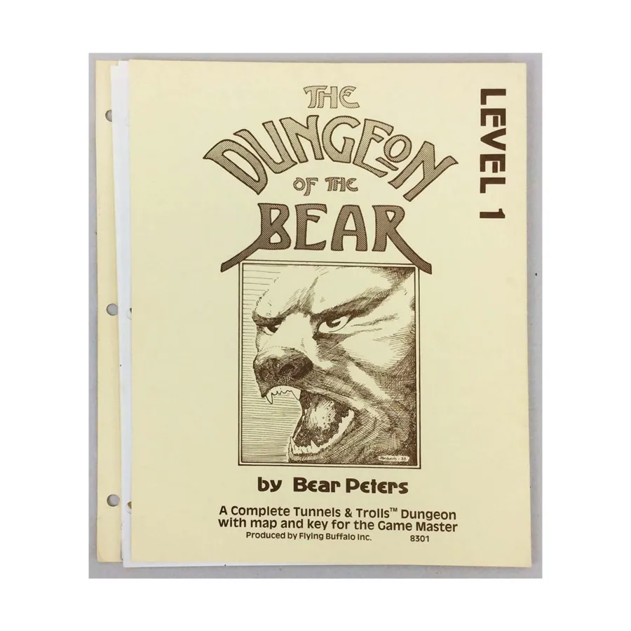 

Модуль Dungeon of the Bear #1, Tunnels & Trolls - Core Rules & Assorted (1975-2007)