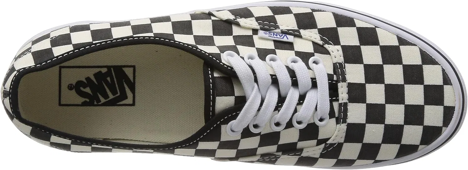 Кроссовки Vans Unisex Adult U Authentic, Black Black White Checker — фото 3