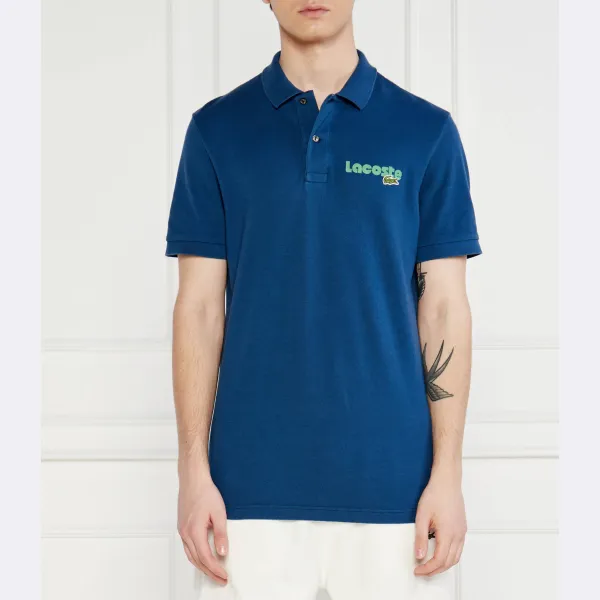 

Рубашка поло стандартного кроя Lacoste, синий