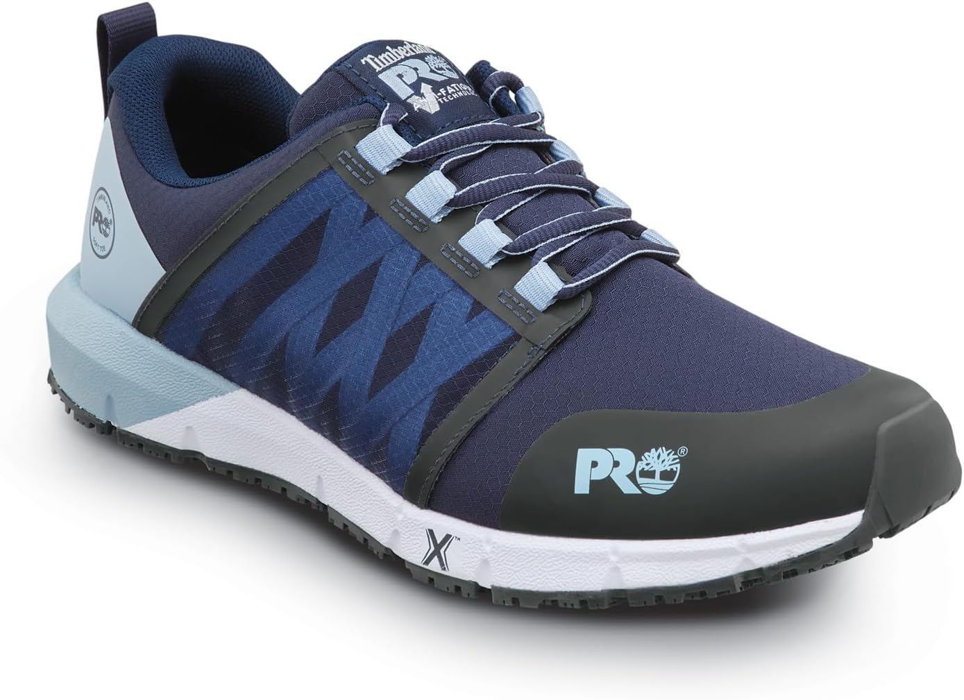 

Timberland PRO Radius, мужские, с мягким мыском, EH, противоскользящая подошва MaxTrax, спортивные, рабочие ботинки, Blue/Blue Fog