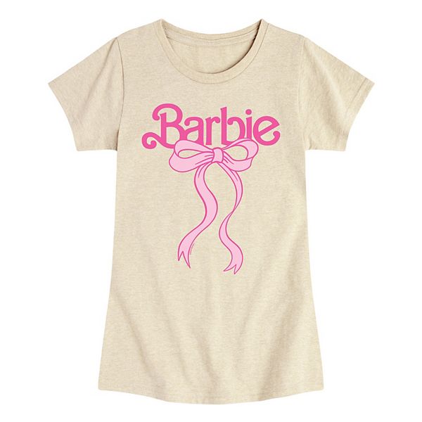 

Футболка с логотипом и бантом для девочек 7-16 Barbie, Beige