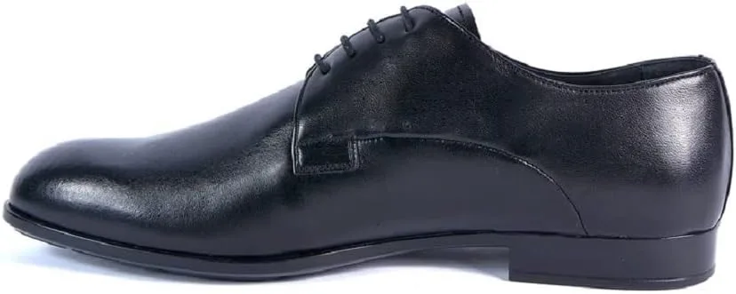 Мужские кожаные туфли Melluso Elegant на резиновой платформе U24400B, черный — фото 4