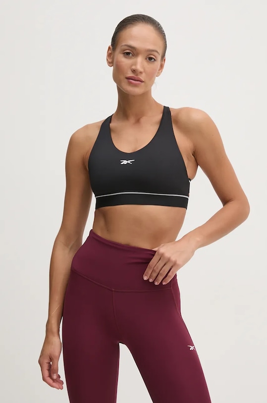 

Спортивный бюстгальтер Team Reebok, черный