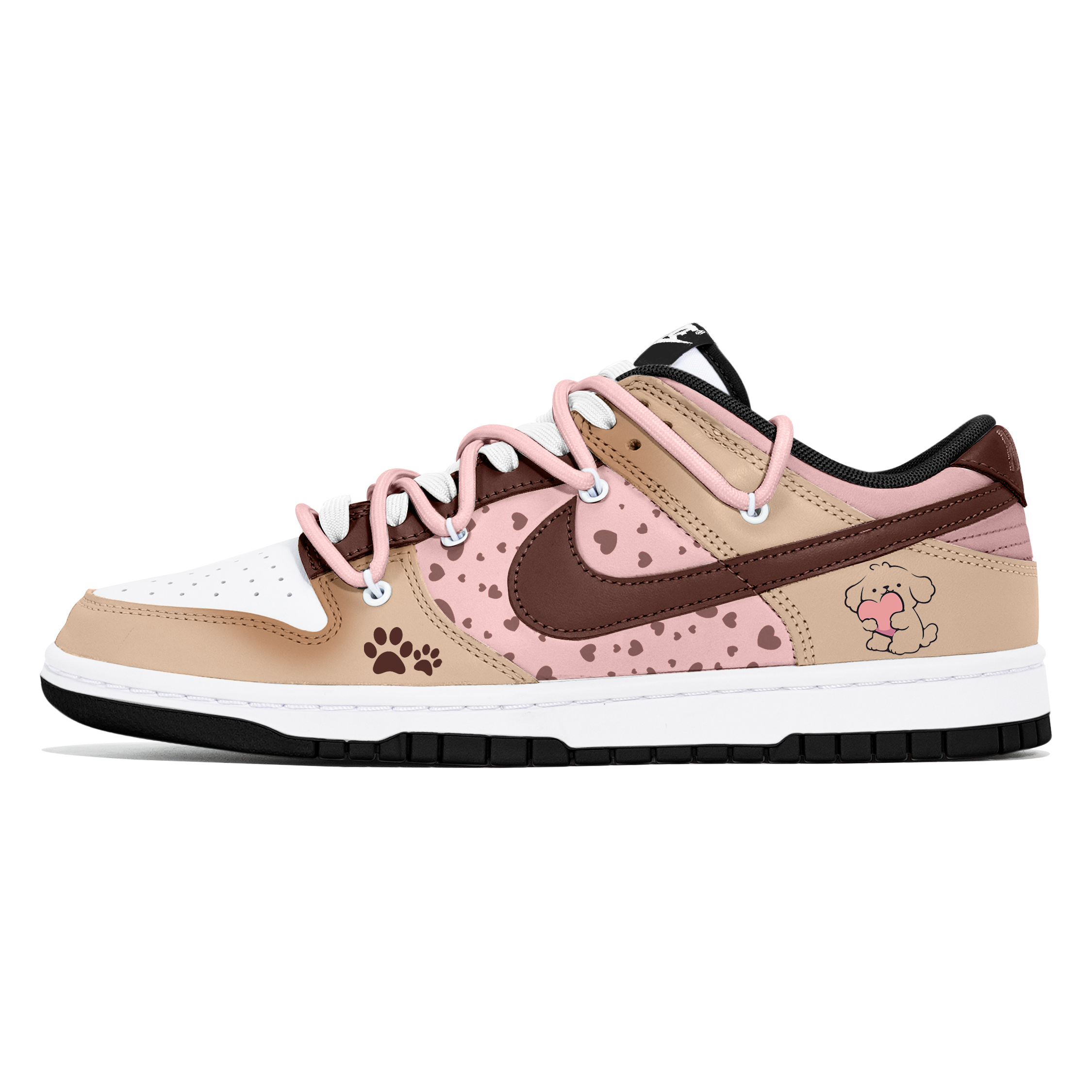 

Nike Кроссовки для скейтбординга Dunk Joy Lemon, износостойкие, низкие, коричневые, мужские