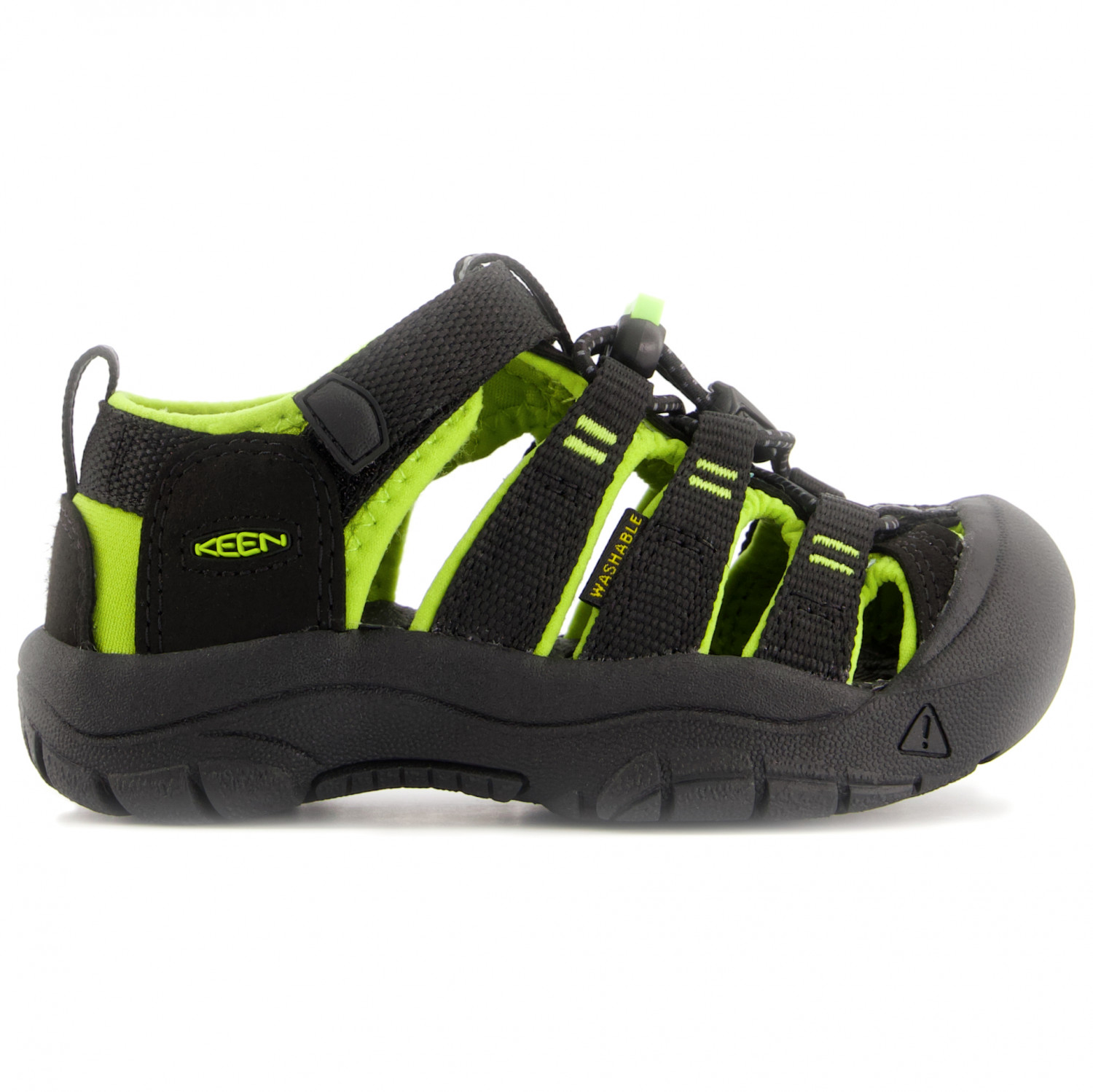 

Сандалии Keen Kid's Newport H2, цвет Black/Lime Green